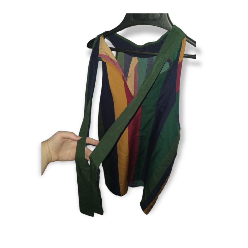 Striped shirt with tie back - Picture 3 of 3